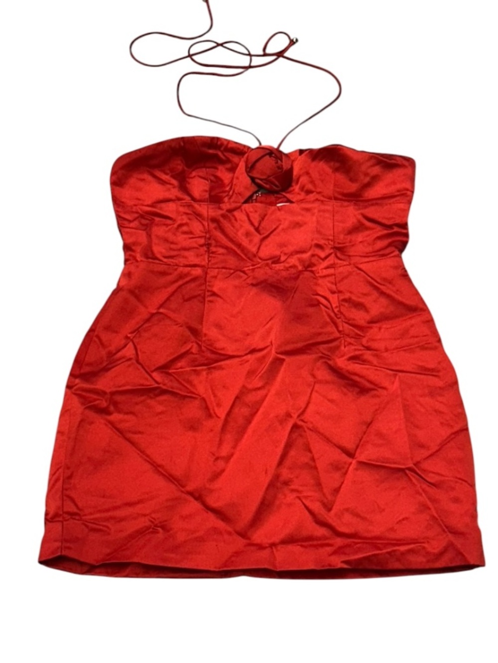 Hello Molly Red Strapless Mini Dress